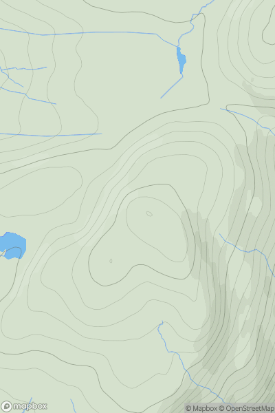 Thumbnail image for Beinn Bhuidhe [South-East Skye and Scalpay] showing contour plot for surrounding peak